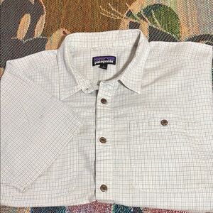 Patagonia Men's Light green and light blue Shirt